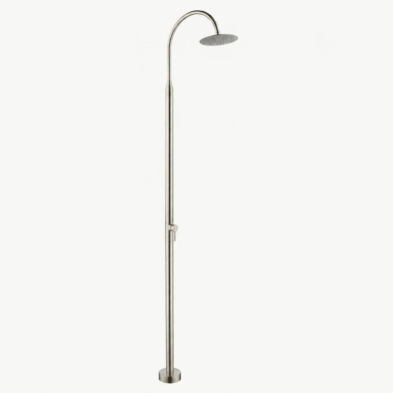 Celeste Outdoor Shower · Brushed Silver