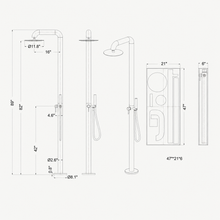 Arden Outdoor Shower · Matte Black