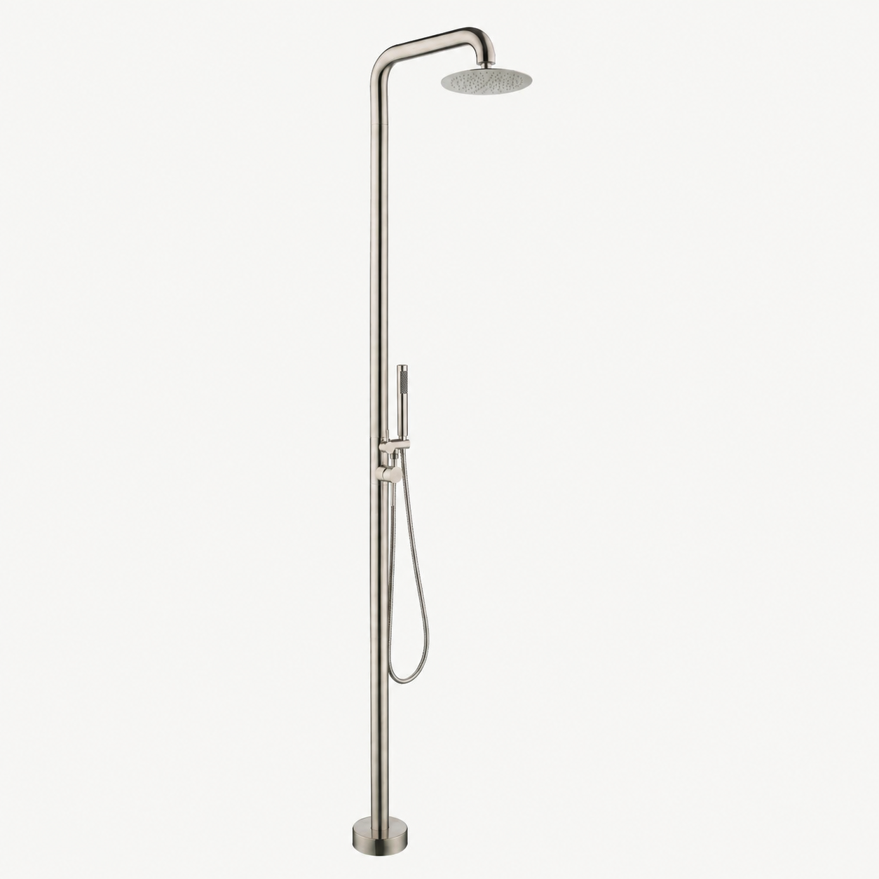 Elise Outdoor Shower · Brushed Silver