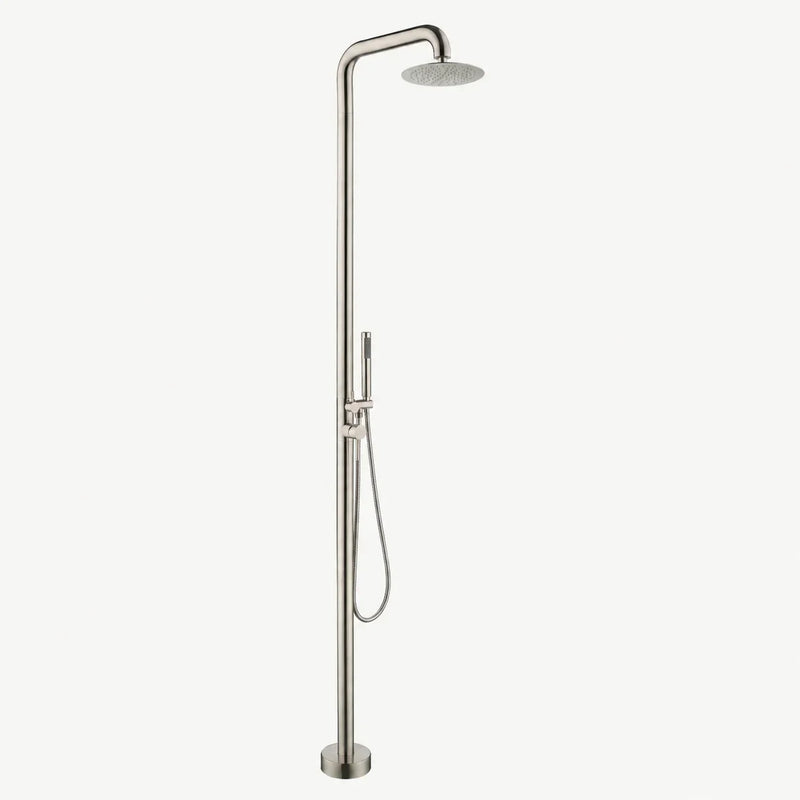 Elise Outdoor Shower · Brushed Silver