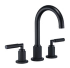 High Arc Lever Handle Widespread Bathroom Faucet – Matte Black
