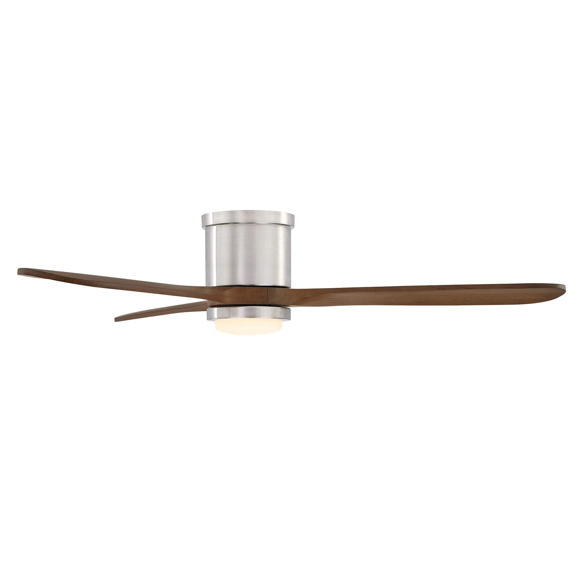 Mayna Flush Ceiling Fan 52" · Light Walnut Solid Wood Blades