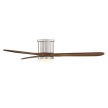Mayna Flush Ceiling Fan 52" · Light Walnut Solid Wood Blades