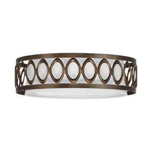 16" Modern Brown LED Flush Mount Lighting - ParrotUncle