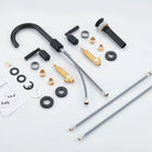 High Arc Lever Handle Widespread Bathroom Faucet – Matte Black