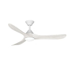 Sylvie 48" Solid Wood Ceiling Fan with Light · Whitewashed & Matte White