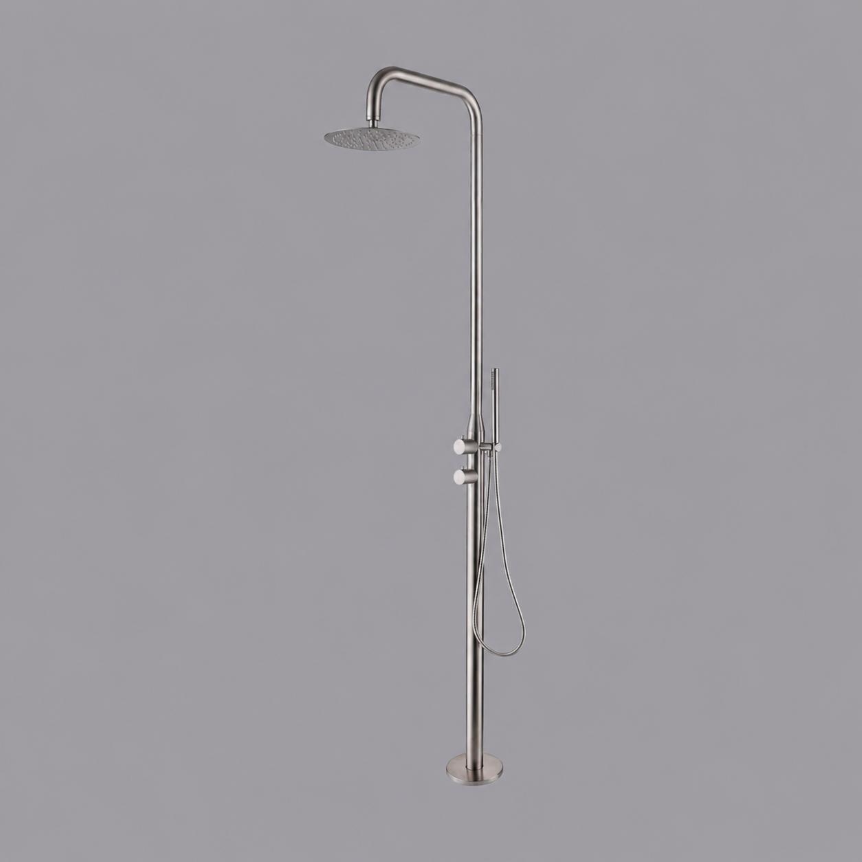 Coast Freestanding Outdoor Shower - Brushed
