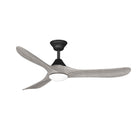 Sylvie 48" Solid Wood Ceiling Fan with Light · Weathered Gray & Matte Black