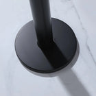 Curved Freestanding Outdoor Shower - Matte Black