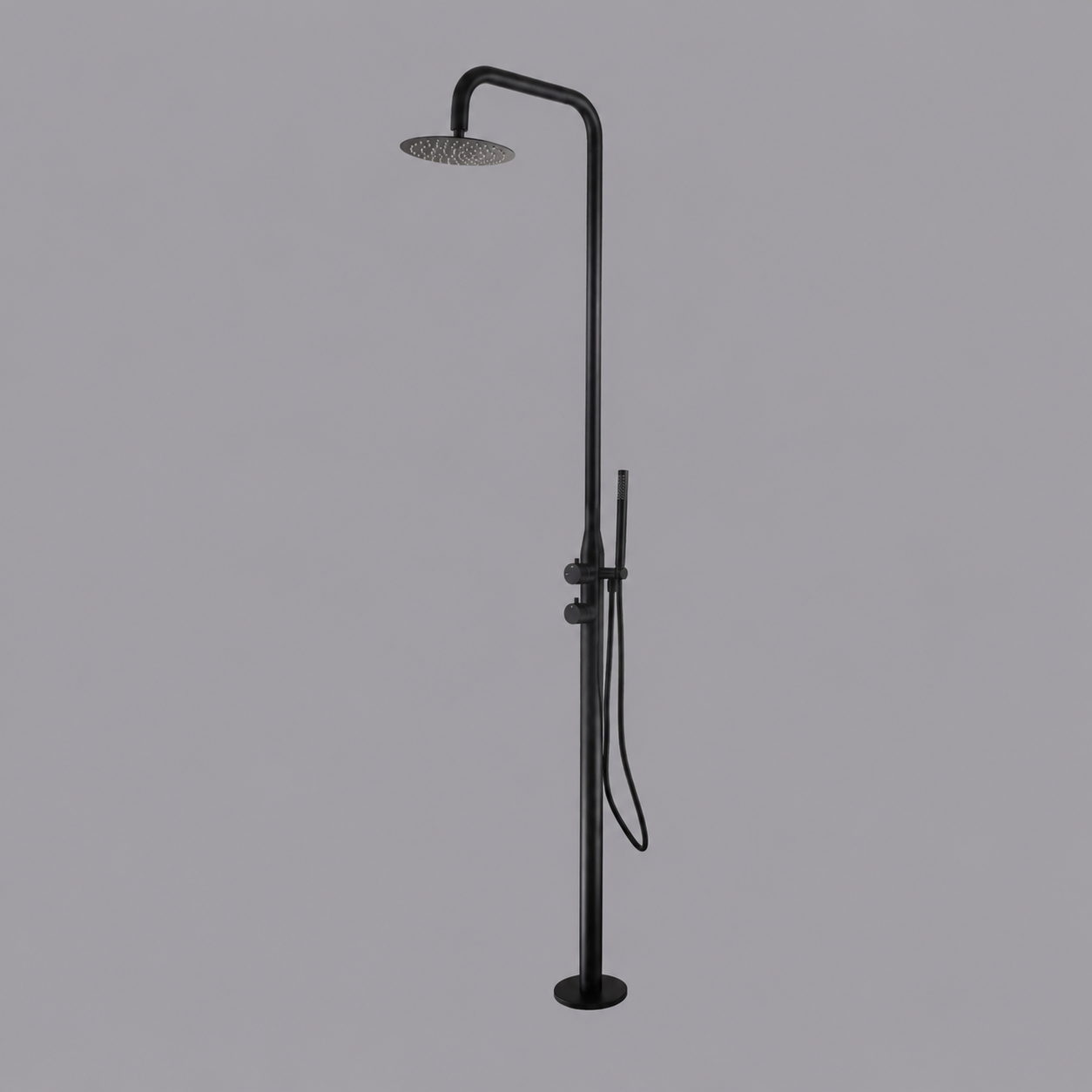 Coast Freestanding Outdoor Shower -Matte Black