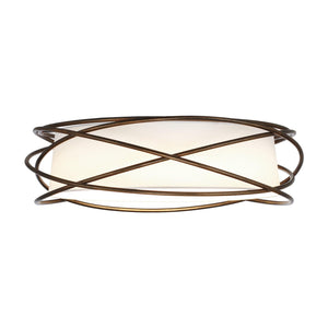 20" Modern Brown LED Flush Mount Ceiling Light - ParrotUncle