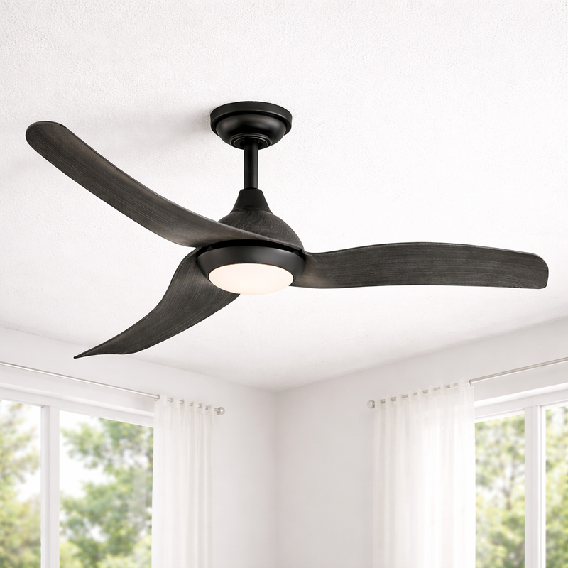 Caminar Industrial Ceiling Fan with Light 52"