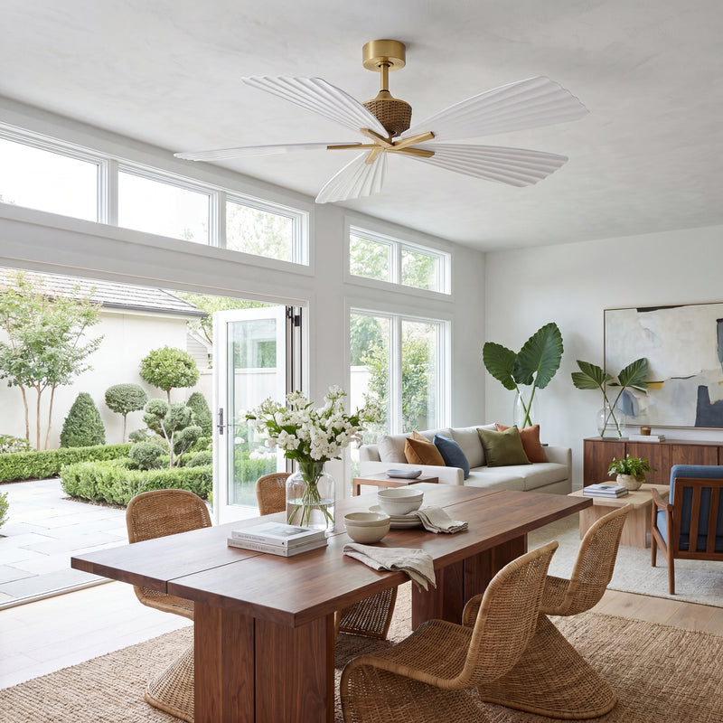 Palma White Ceiling Fan 56“