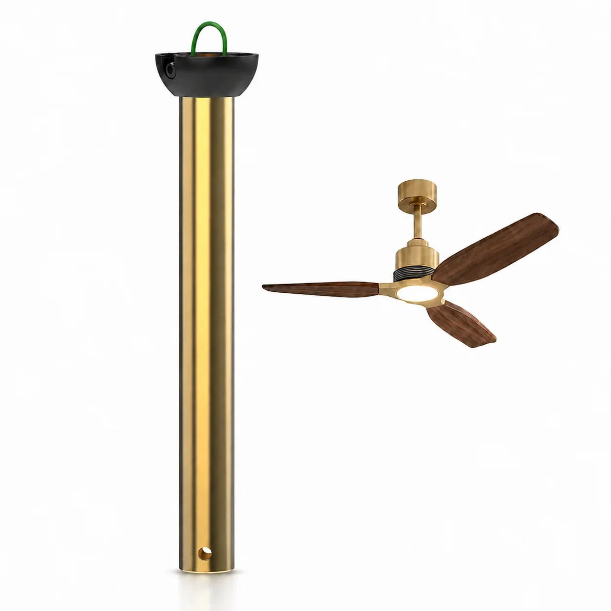 48" Brass Downrod for Louise