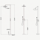 Maya Outdoor Shower · Matte Black