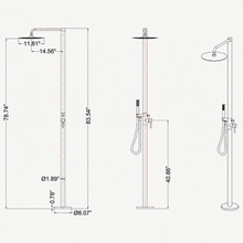Maya Outdoor Shower · Matte Black