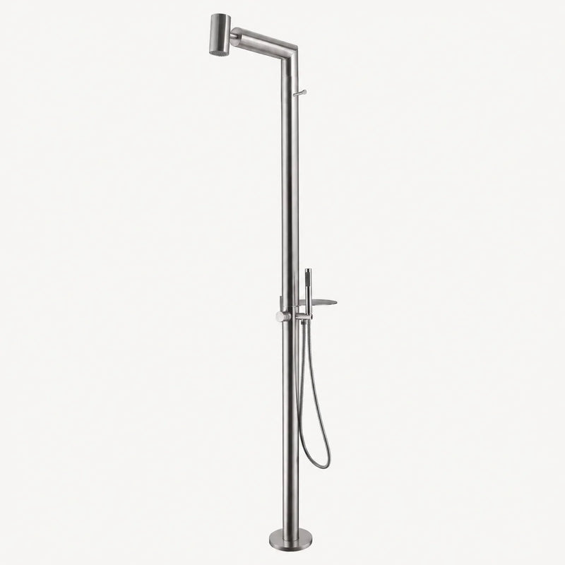 Noelle Outdoor Shower · Brushed Silver