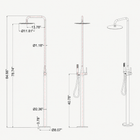 Cora Outdoor Shower · Brushed Silver
