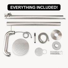 Arden Outdoor Shower · Brushed Silver