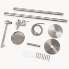 Amara Outdoor Shower · Brushed Silver