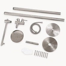 Amara Outdoor Shower · Brushed Silver