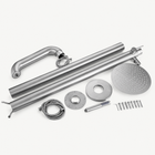 Ayla Outdoor Shower · Brushed Silver