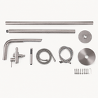 Sienna Outdoor Shower · Brushed Silver
