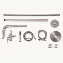 Sienna Outdoor Shower · Brushed Silver