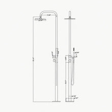 Silas Outdoor Shower · Matte Black