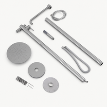Rhea Outdoor Shower · Brushed Silver