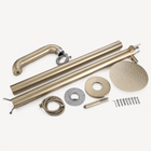 Luna Outdoor Shower · Brushed Gold
