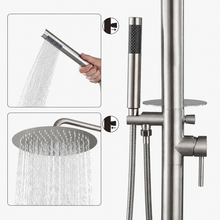 Vera Outdoor Shower · Brushed Silver