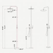 Elias Outdoor Shower · Matte Black