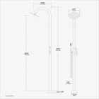 Mila Outdoor Shower · Matte Black