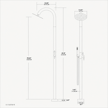 Mila Outdoor Shower · Matte Black