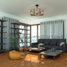 Weave 31" LED Fandelier