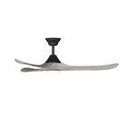 Sylvie 48" Solid Wood Ceiling Fan with Light · Weathered Gray & Matte Black