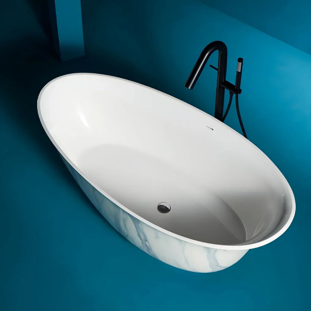 68" PM Litho Freestanding Tub