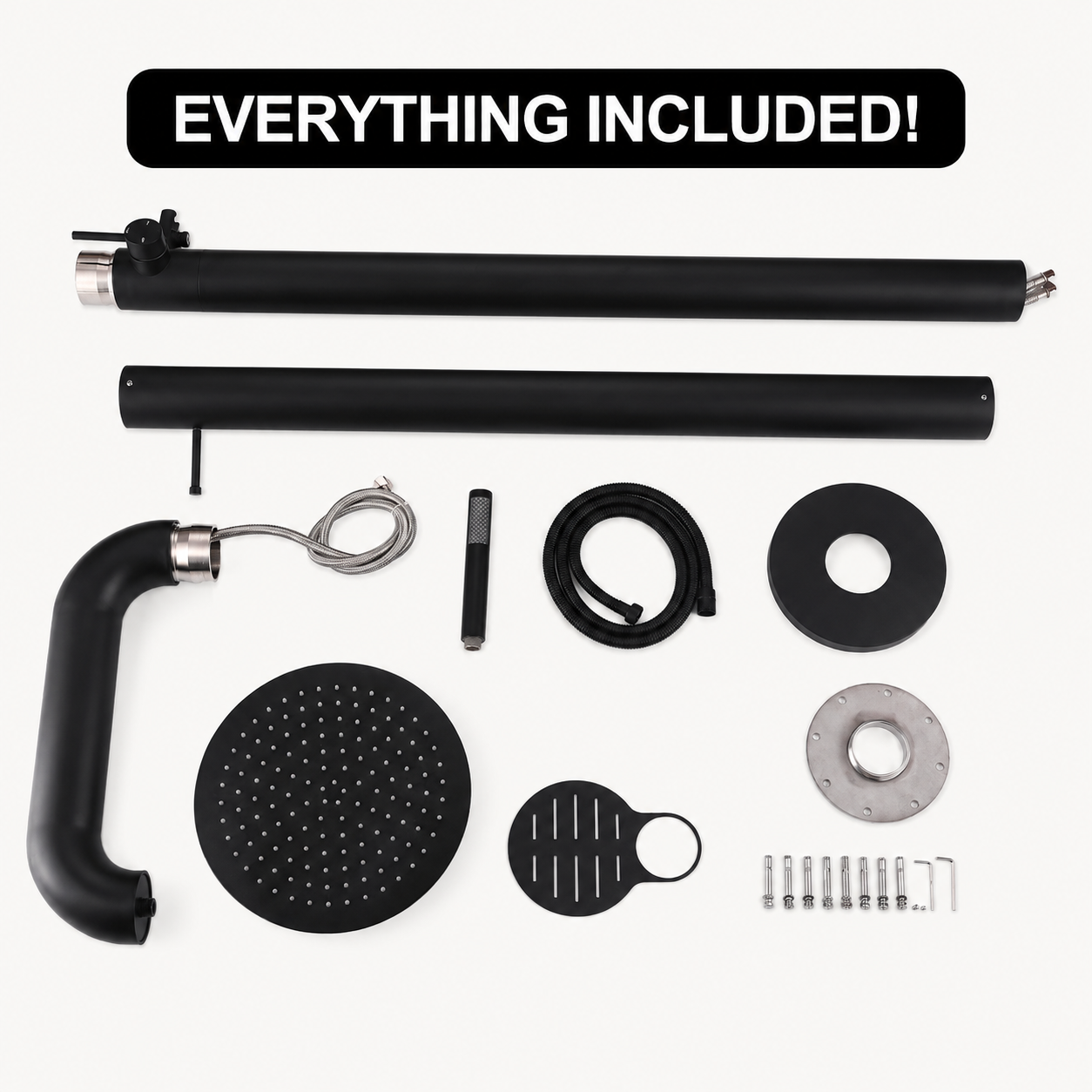 Arden Outdoor Shower · Matte Black