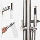 Noelle Outdoor Shower · Brushed Silver