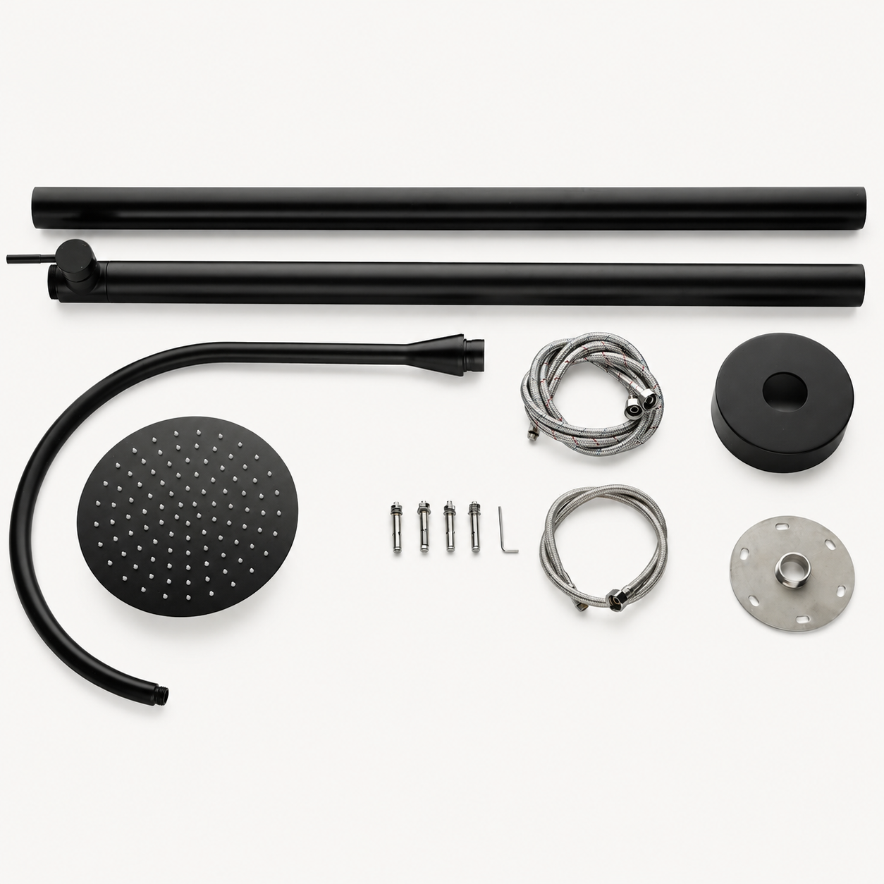 Dahlia Outdoor Shower · Matte Black