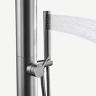 Ayla Outdoor Shower · Brushed Silver