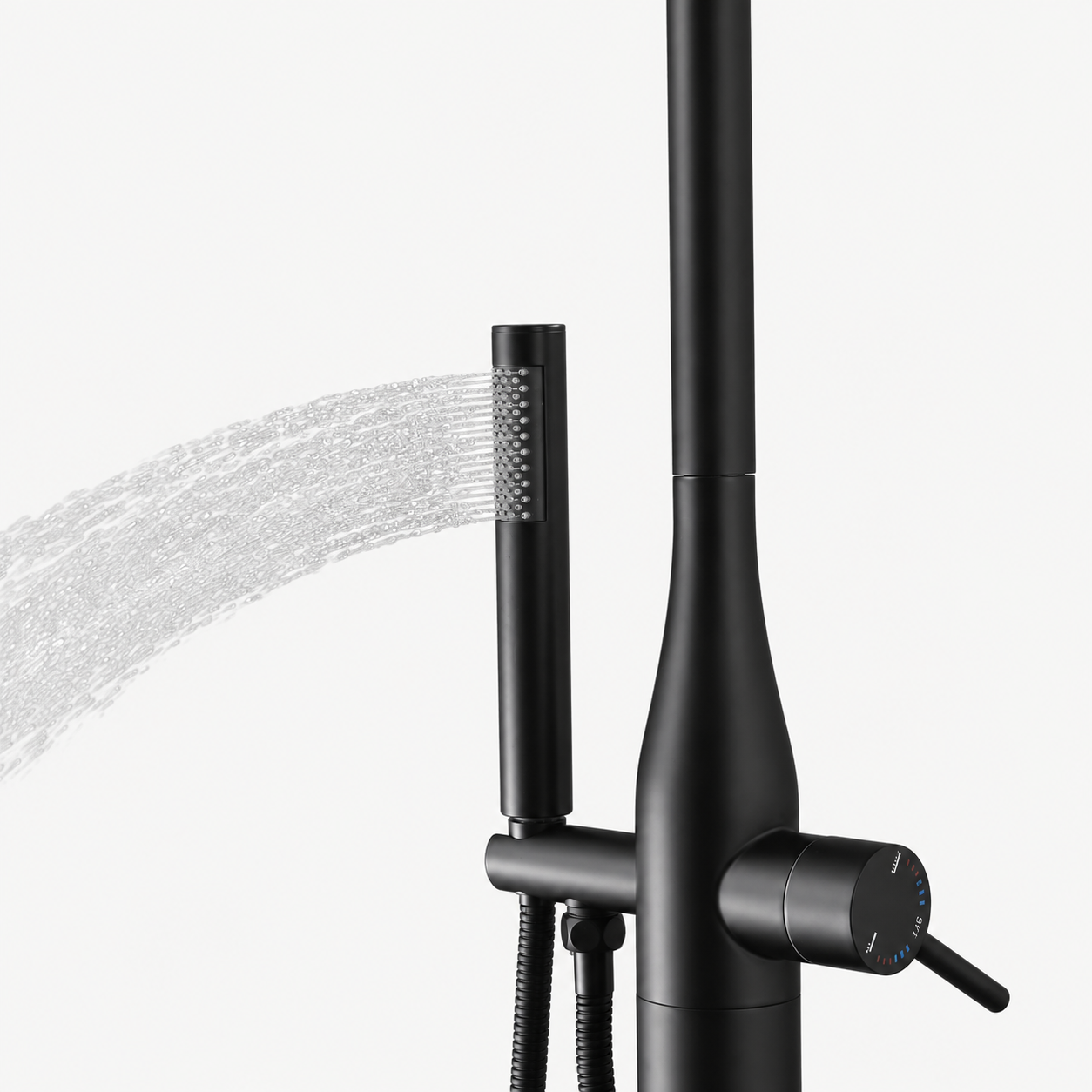 Elias Outdoor Shower · Matte Black
