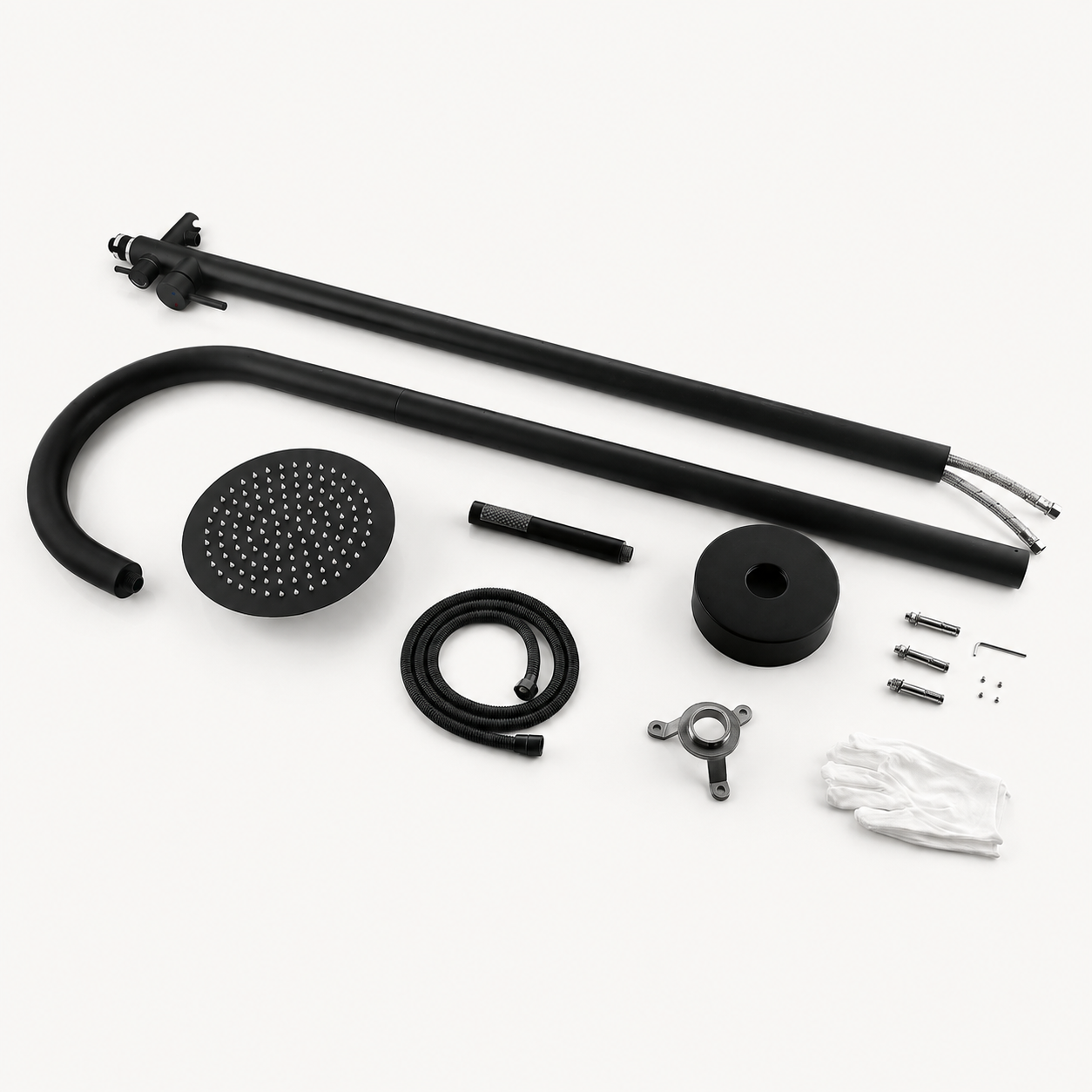 Mila Outdoor Shower · Matte Black