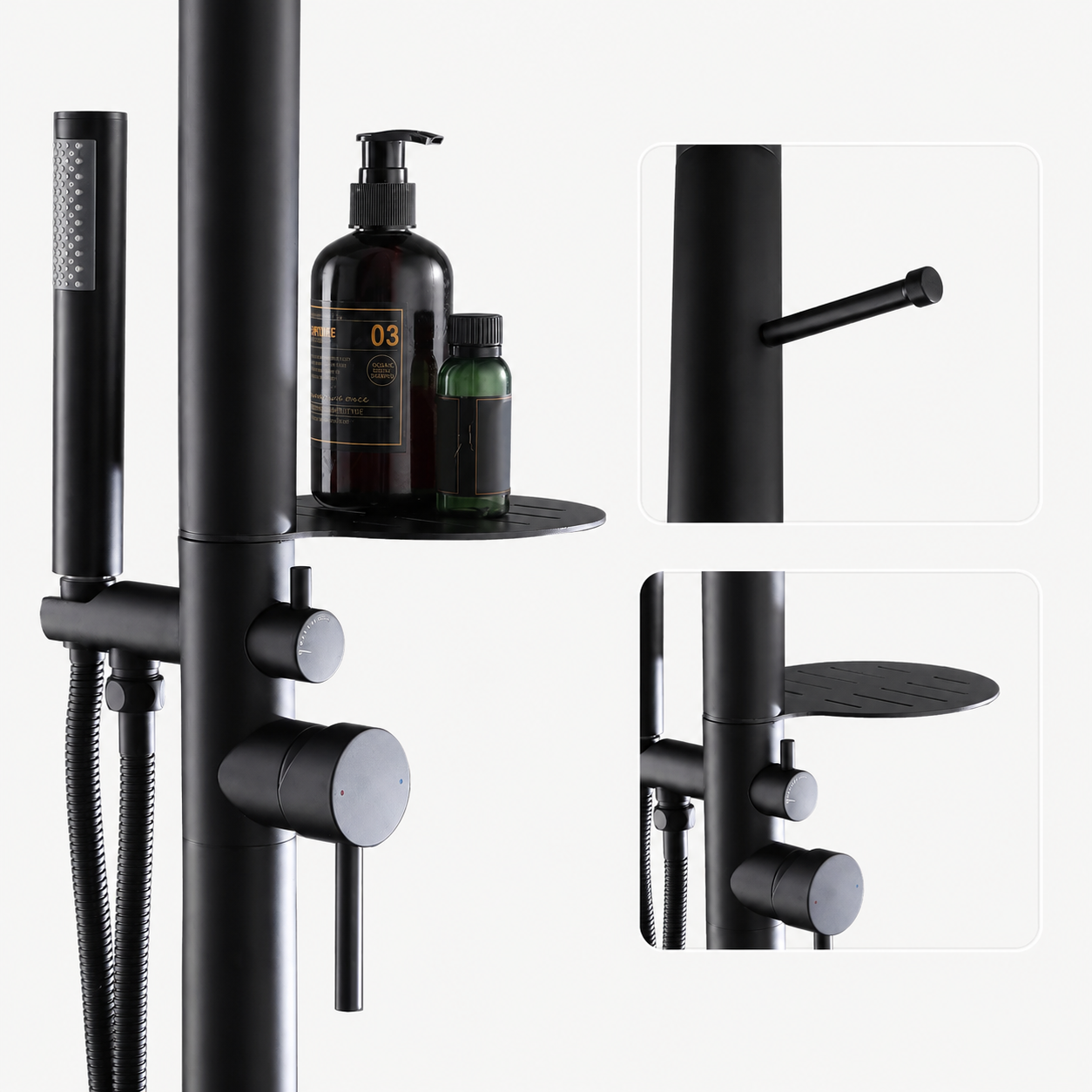 Lennox Outdoor Shower · Matte Black