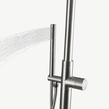 Britt Outdoor Shower · Brushed Silver