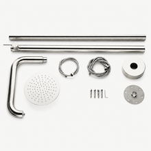 Serena Outdoor Shower · Brushed Silver