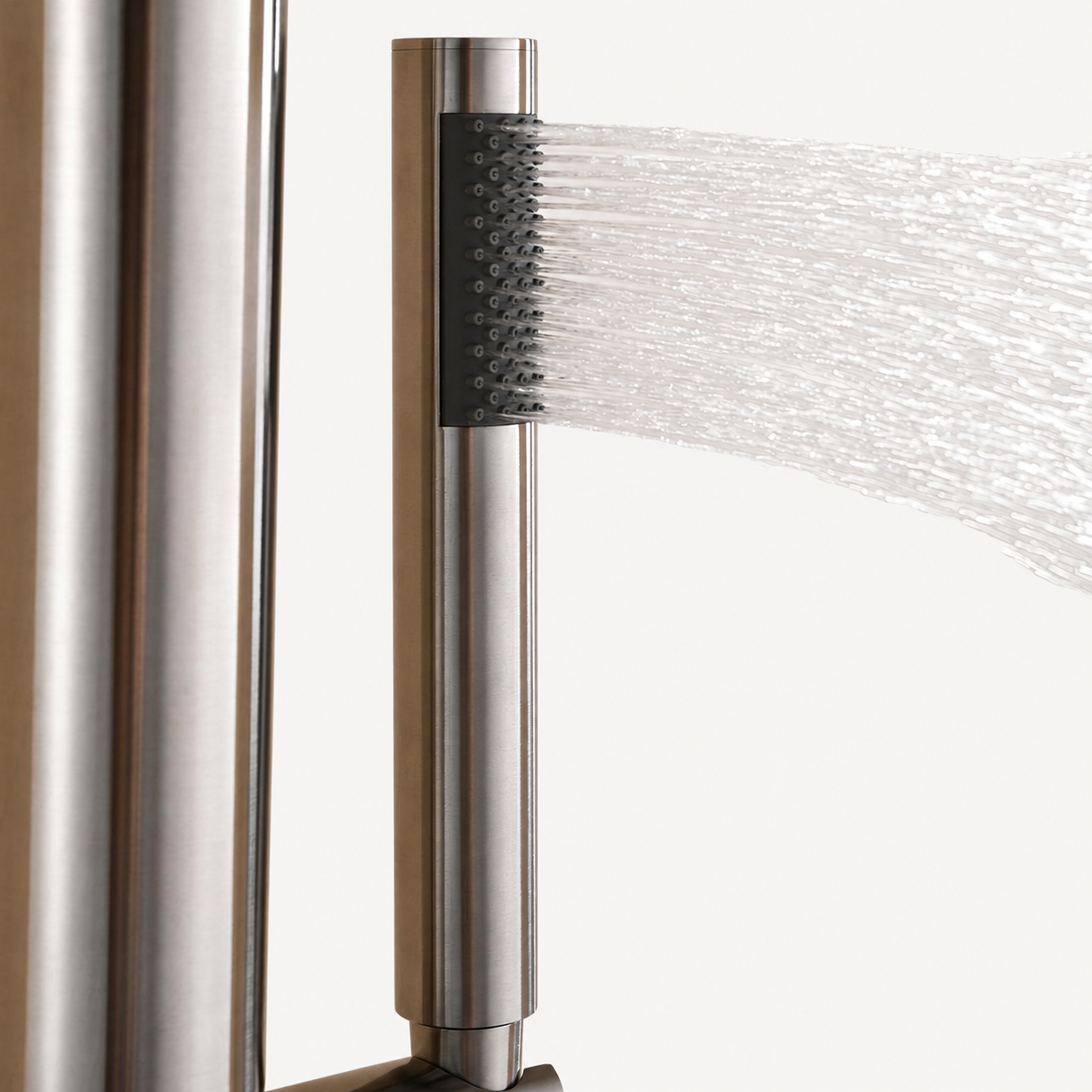 Elise Outdoor Shower · Brushed Silver