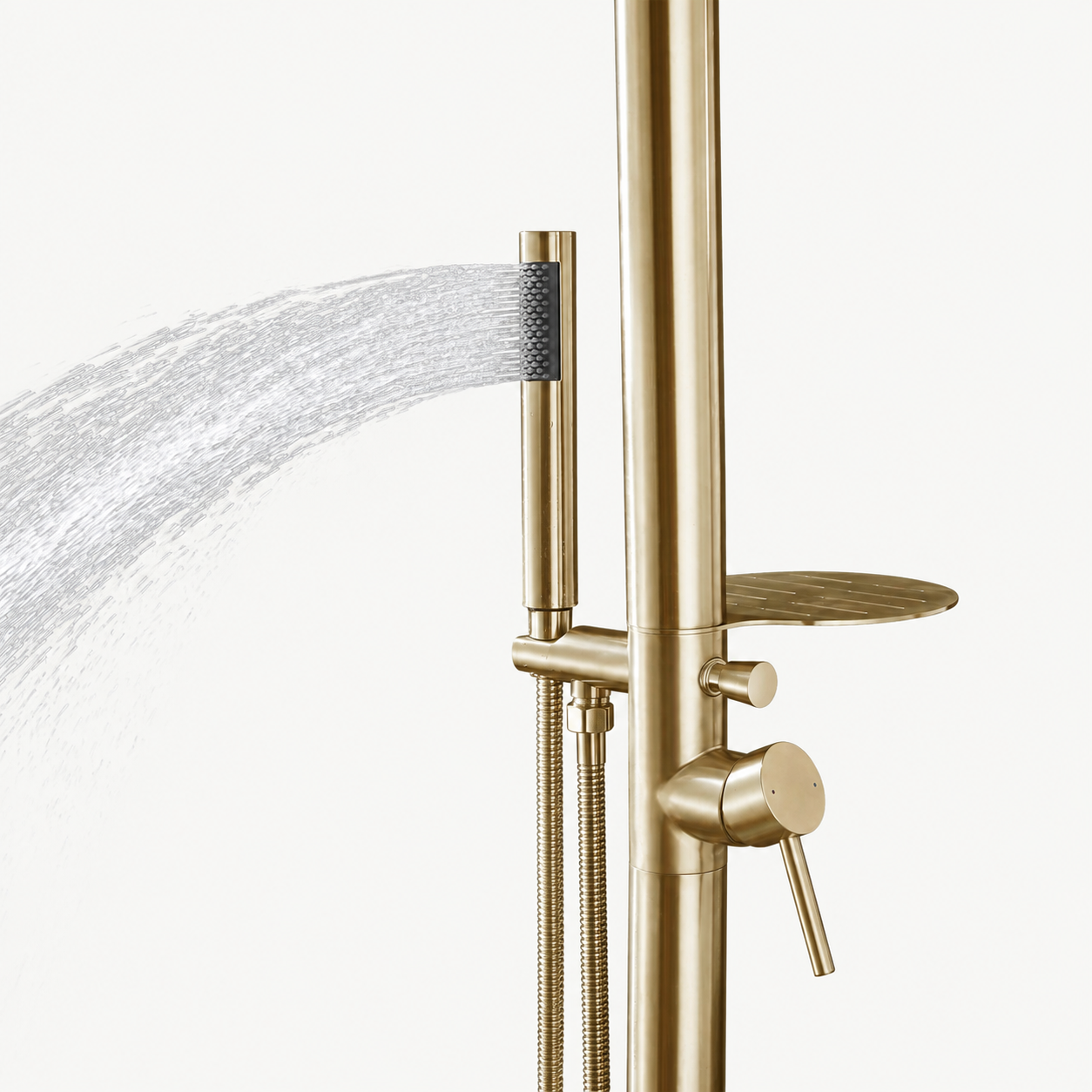 Nolan Outdoor Shower · Brushed Gold