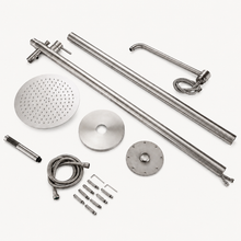 Atlas Outdoor Shower · Brushed Silver